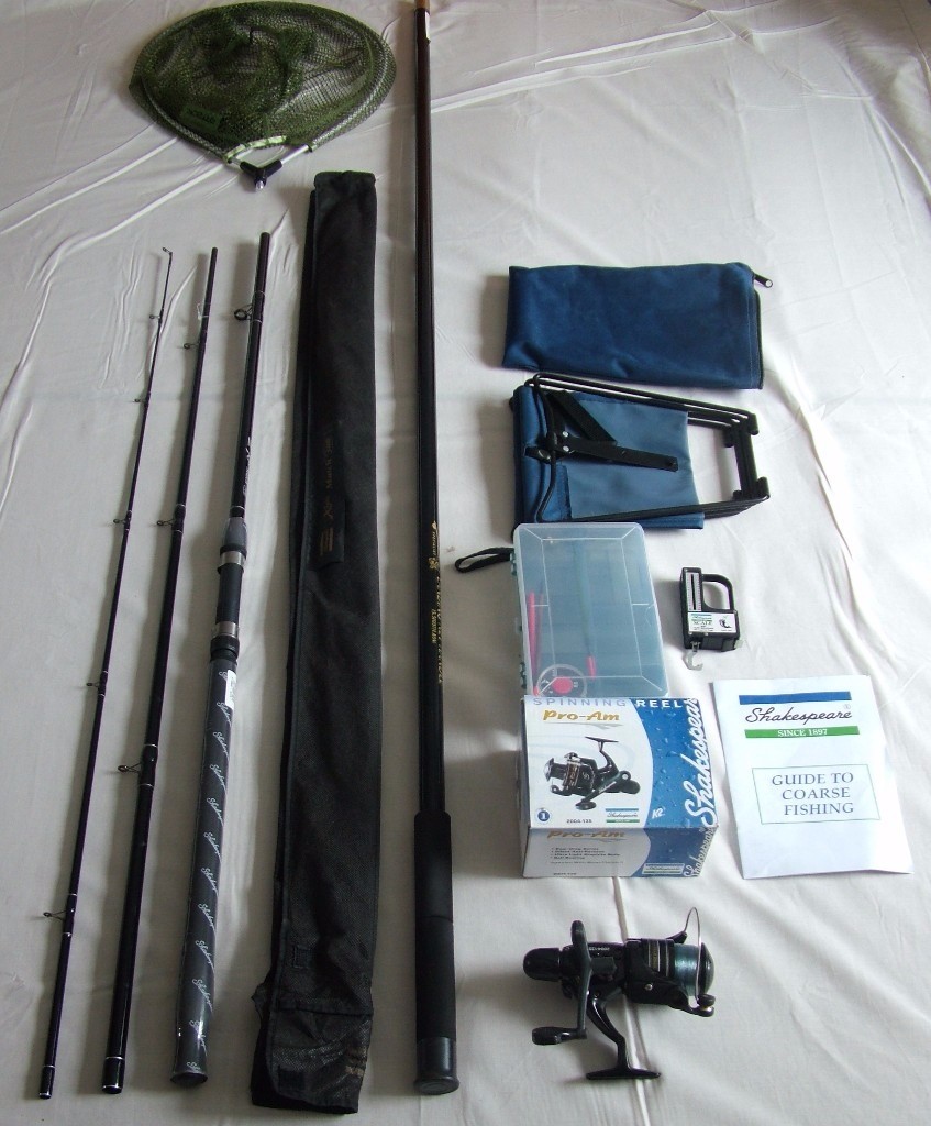 Brand New Complete Coarse Fishing Gear Rod, Net, Real, Tackle Box Etc