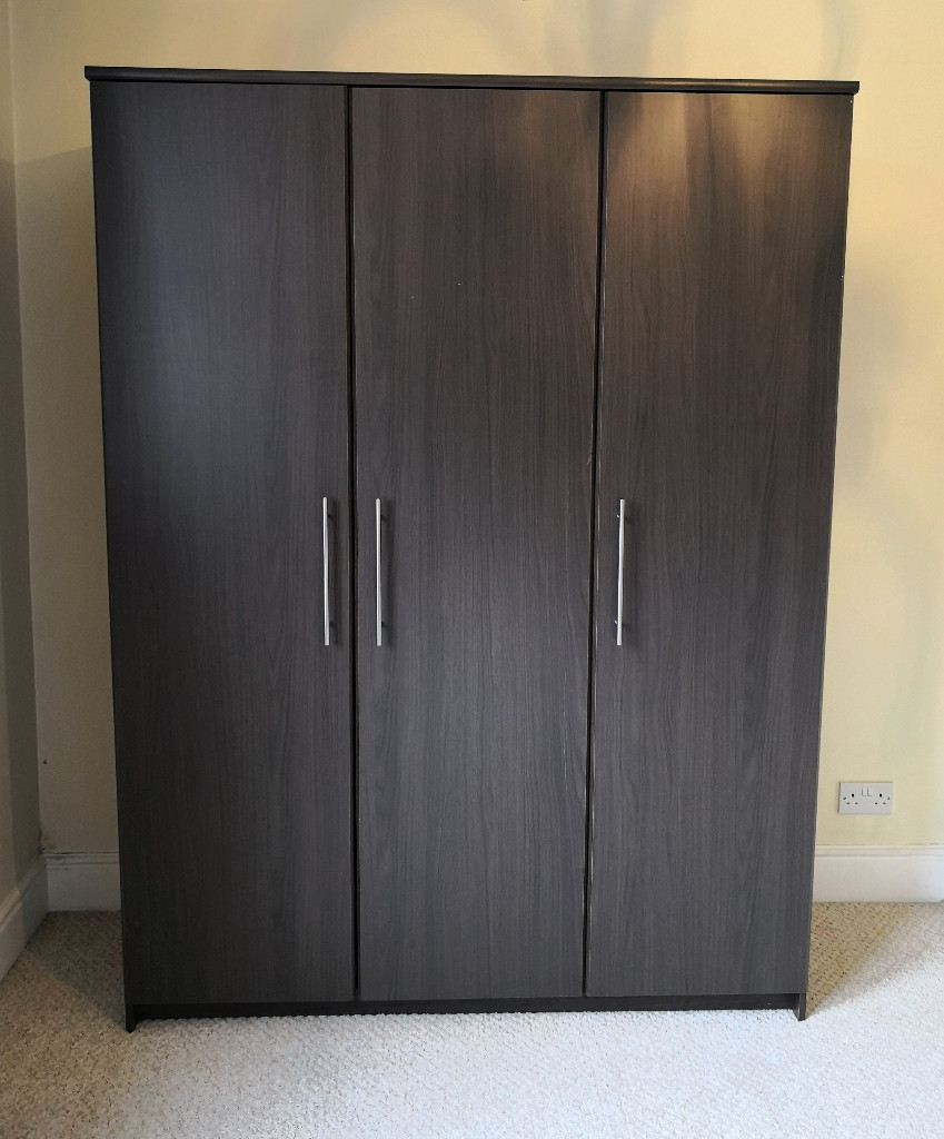 Large 3 Door Wardrobe in Dark Oak Colour in St Albans, Hertfordshire Gumtree