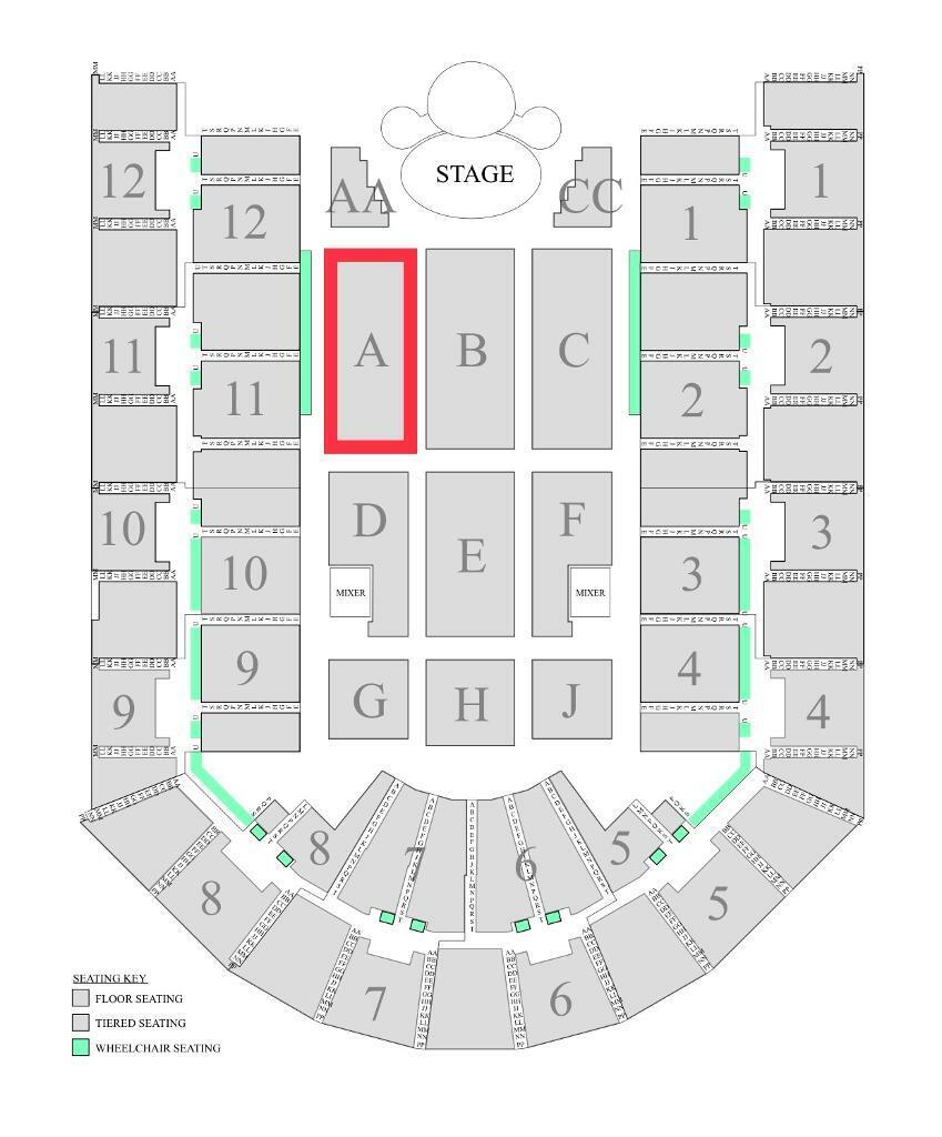 Bjcc Arena Seating Chart Rows