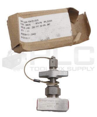 NEW DMP MPL2525A NEEDLE VALVE .250FPT M3479-2525 M3479 *READ*