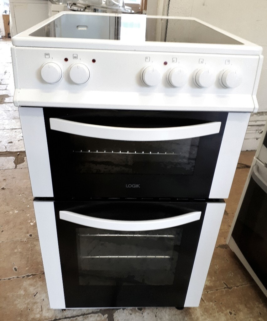 LogiK 50cm electric cooker with fan oven and ceramic hob in