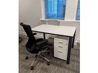 FREE SAME DAY DELIVERY - 1200mm Wooden Computer Office Desks in White