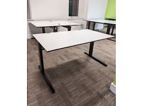 FREE SAME DAY DELIVERY - Techo Horizont Ergonomic Office Desks in White