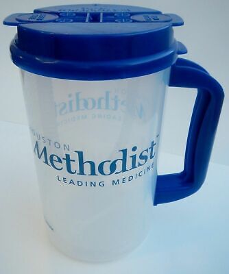Plastic Insulated Houston Methodist Clear Thermo 34oz Mug & 