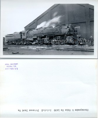 Chesapeake & Ohio #1490 Potomac Yards Virginia VINTAGE PHOTO-Railroad