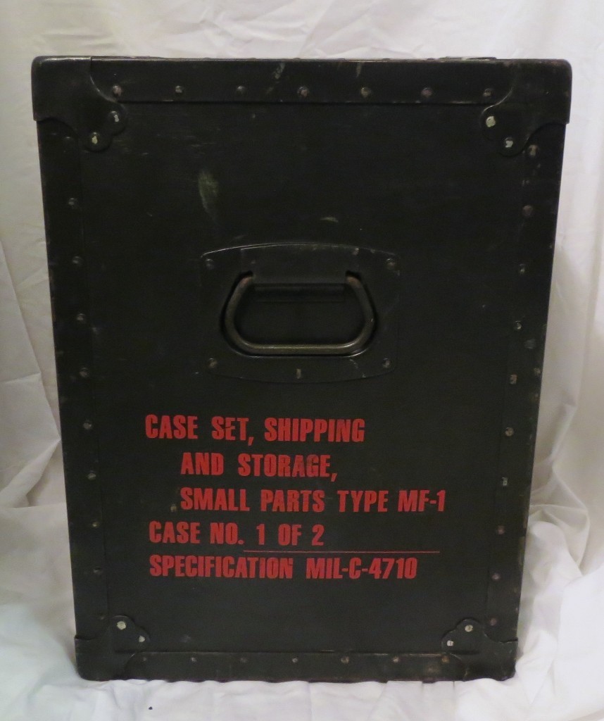 VINTAGE U.S. MILITARY ARMY SPARE PARTS CASE / TRUNK