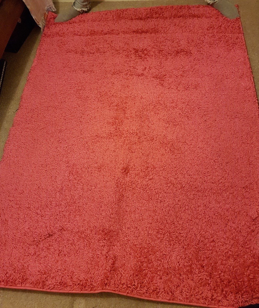 PINK FLUFFY RUG in Crediton, Devon Gumtree