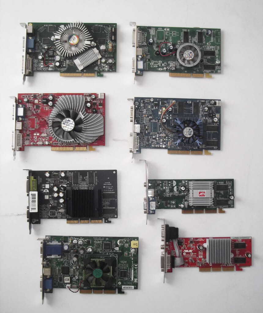 AGP Graphics Cards Radeon / Nvidia (seen working), Computer, Video