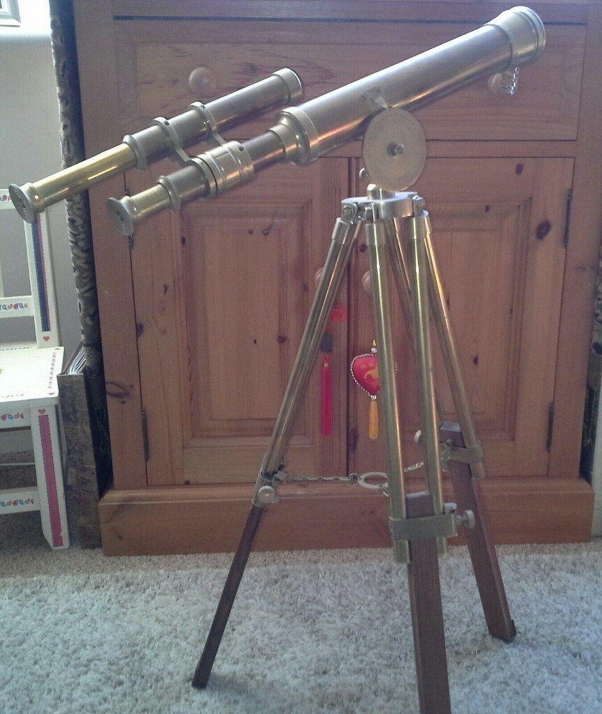 ANTIQUE ROSS OF LONDON TELESCOPE double barrelled brass in Norwich