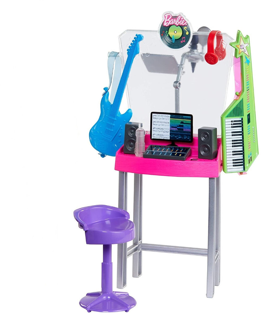 Barbie Recording Studio Playset & Colour Reveal Barbie Doll + 2 DVD