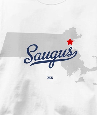 สำหรับขาย Saugus, Massachusetts MA MAP Souvenir T Shirt All Sizes & Colors