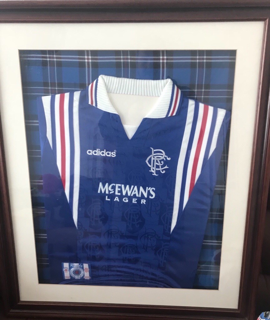 Rangers fc framed shirt in Kilwinning, North Ayrshire Gumtree