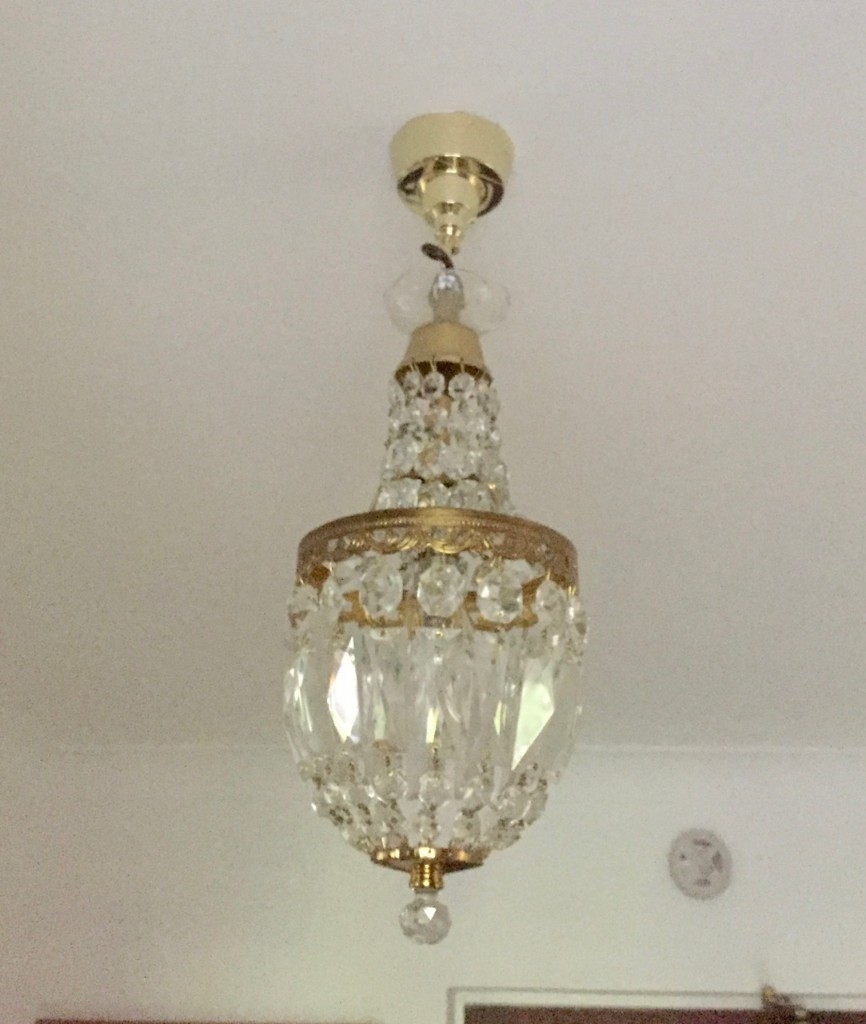 Chandelier Brass And Glass With Lewden Maestro Plug In Ceiling