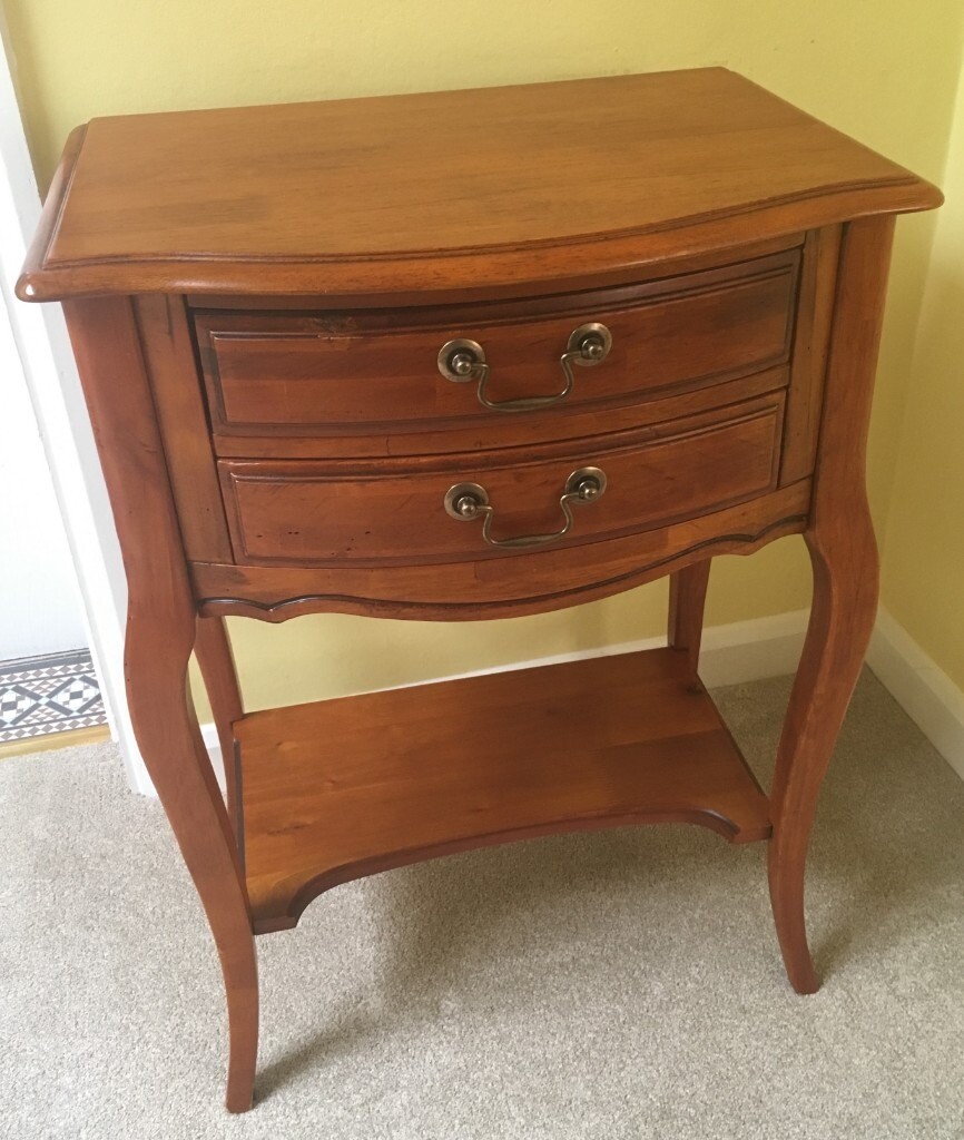 Telephone (console) table, Versailles Antique style wood finish with