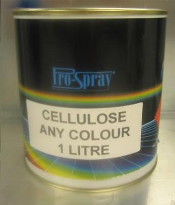 1LT CELLULOSE GLOSS PAINT mixed to code silver red blue white fast drying