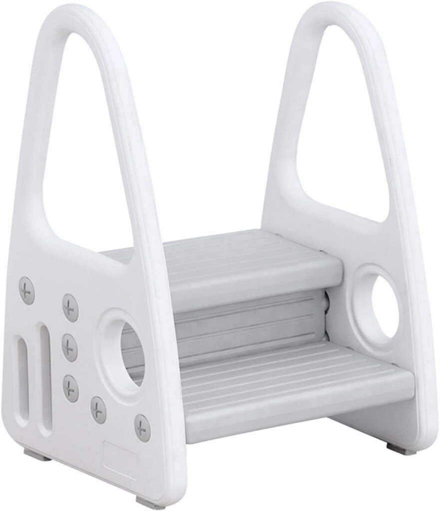 costway Toddler Step Stool, Kids Two Step Stool for multipurpose use