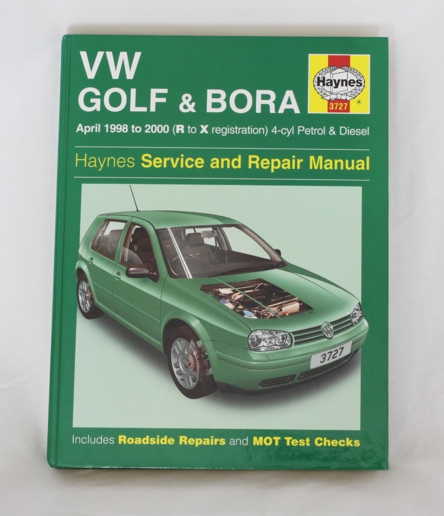 Haynes hardback manual VW Golf & Bora 1998 to 2000 (R to X reg) 4 cyl  petrol & diesel. Free p & p.