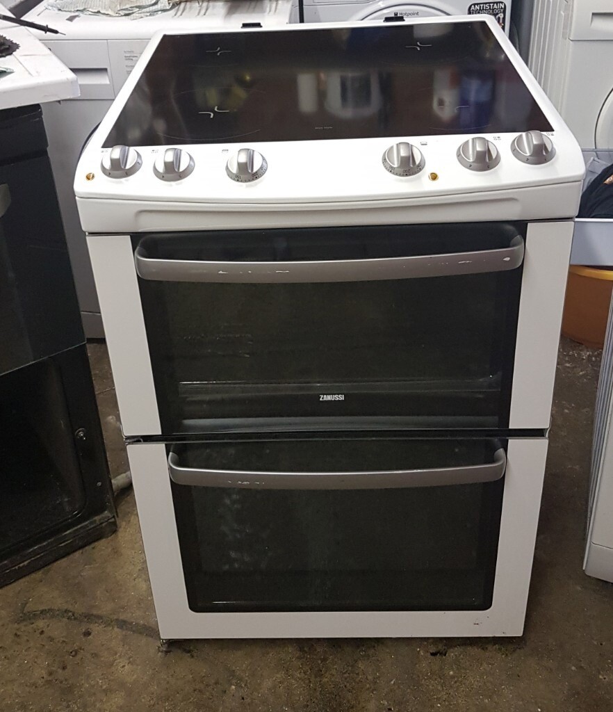 6 MONTHS WARRANTY Zanussi 60cm, AA energy rated, double oven electric