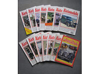 14x Vintage THE AUTOMOBILE magazine, classic car motoring magazines