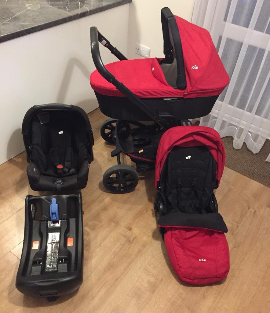 JOIE CHROME TRAVEL SYSTEM 3 in 1 plus ISOFIX BASE in Churwell, West Yorkshire Gumtree