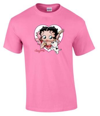 Licensed Love Betty Boop and Pudgy Cartoon T-Shirt