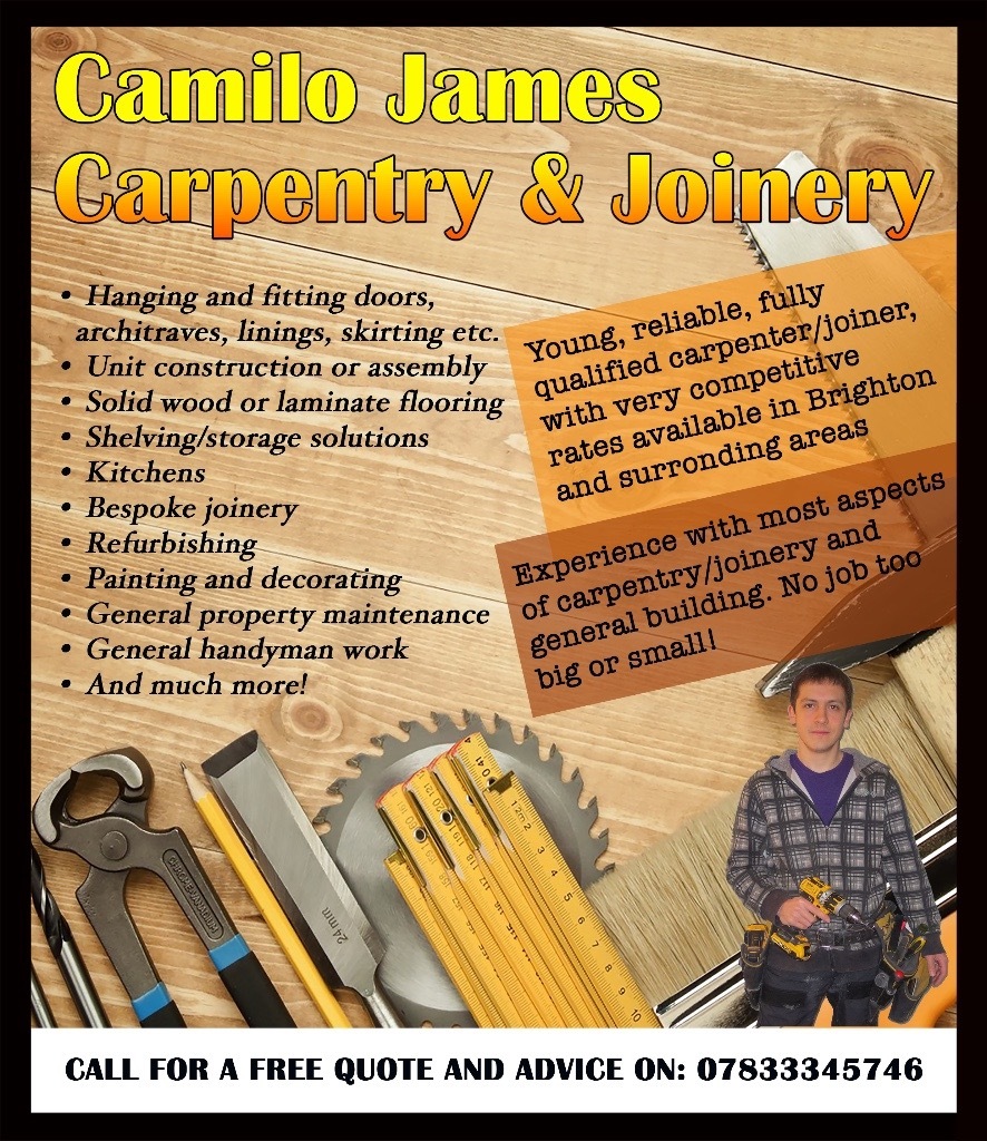 Camilo James Carpentry & Joinery professional carpenter/handyman with competitive rates in