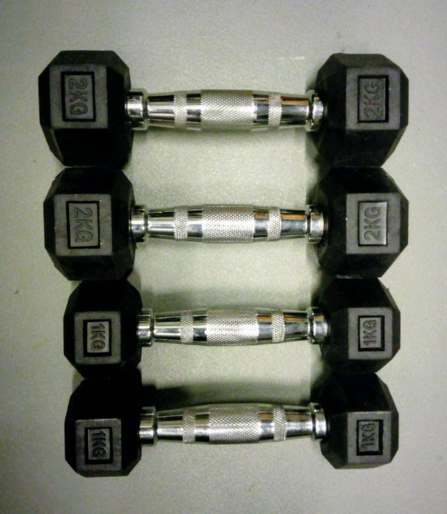 Hex Dumbbells Rubber Weights Set 1kg60kg rubber bumper plates 0.5kg