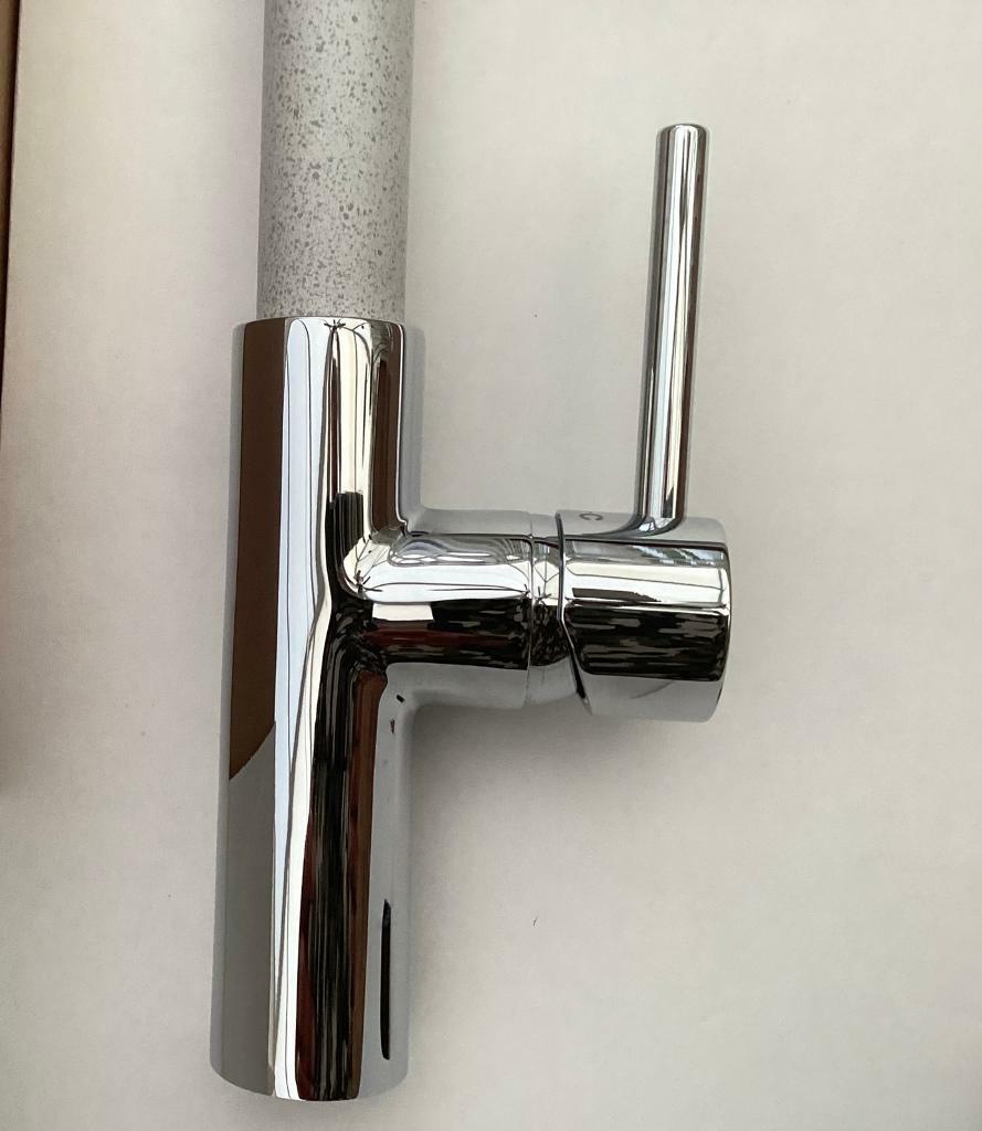 Wren Chrome & Grey Kitchen Mixer Tap Boxed in Carlton