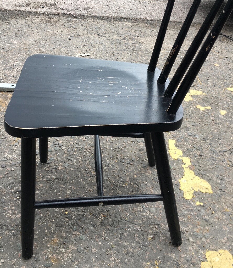4x Kitchen Chairs Dining Chairs Utility Chairs In Crystal Palace