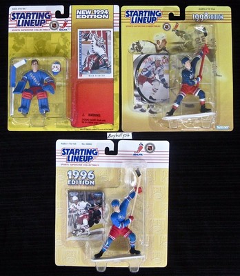 (X3) New York Rangers Starting Lineup Lot Messier Richter Leetch MIP