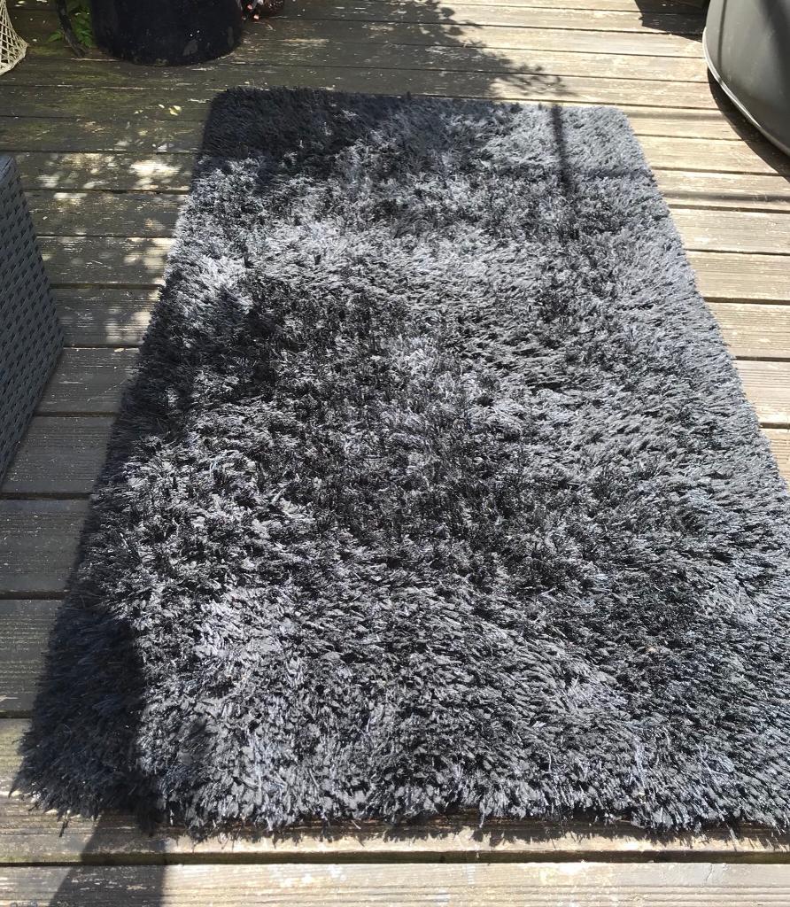 TK Maxx Black shaggy rug in Bournemouth, Dorset Gumtree
