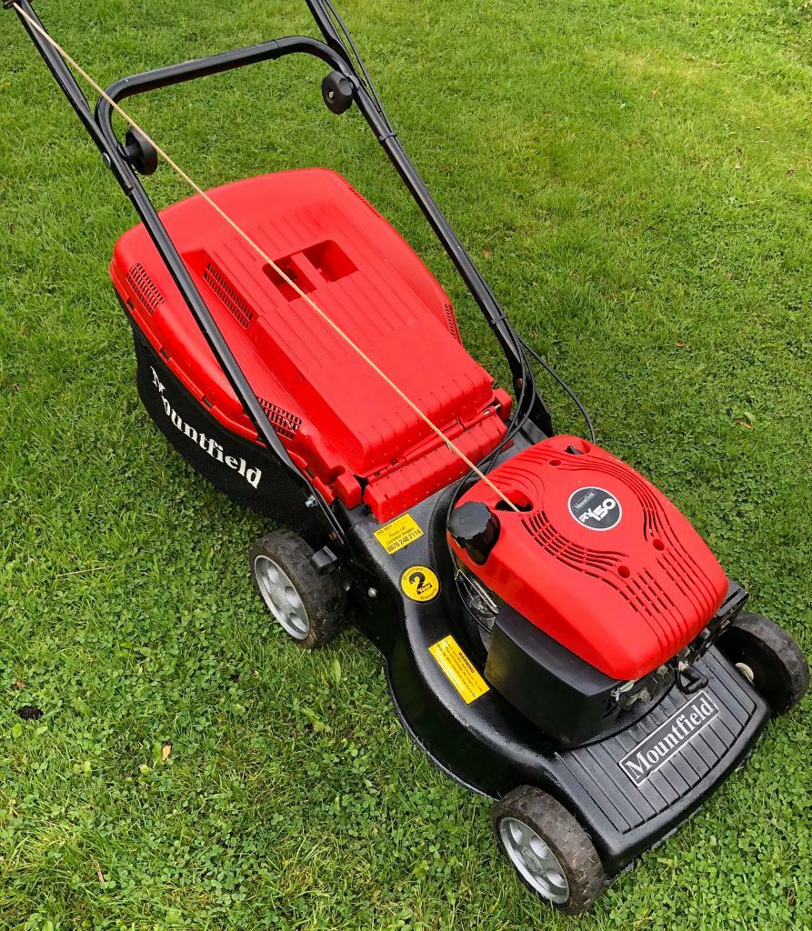 Mountfield Petrol power driven lawnmower sharpened new pull cord 45cm