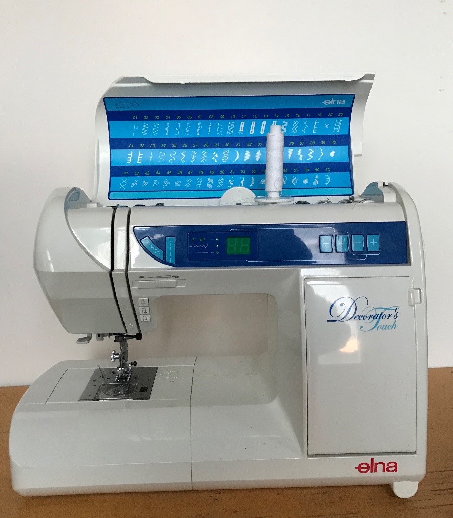 Elna 6200 sewing machine from 2006. With fancy stitches mode and sewing speed. Good conditions