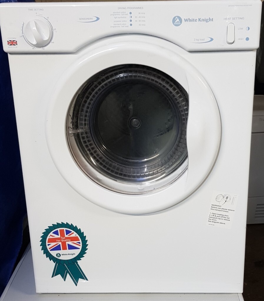 WHITE KNIGHT 3KG VENTED TUMBLE DRYER IN GOOD WORKIN ORDER | in Hedge