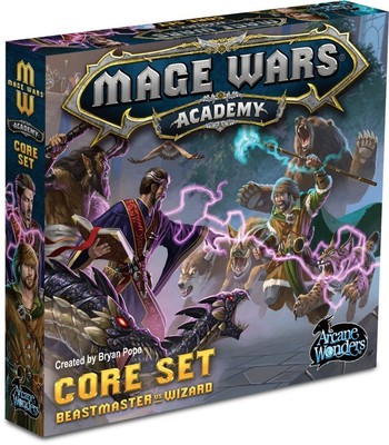 Mage Wars Academy: Core Set Beastmaster vs Wizard + Promo Cards BRAND NEW Sealed