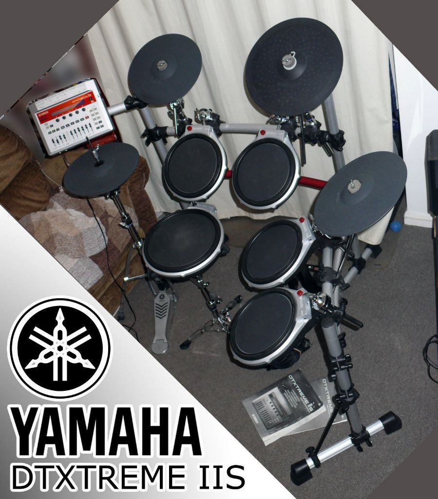 YAMAHA DTXtreme IIS superb electronic kit plus hardware MEGA sampling