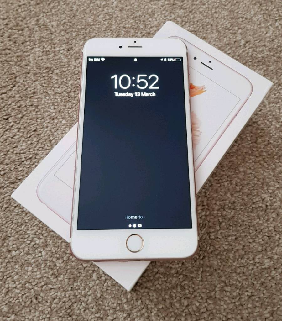 iPhone 6s plus. Rose Gold. 64gb. Superb condition. Fully boxed on EE