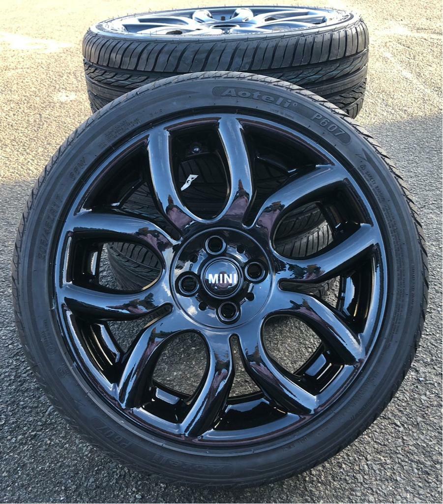 MINI COOPER S ALLOYS & NEW TYRES R53 R55 R56 R57 MINI FLAME ALLOY