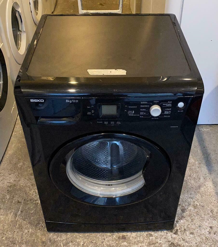 Beko Excellence, Washing Machine, 8KG, 1200RPM, Black in Great Barr