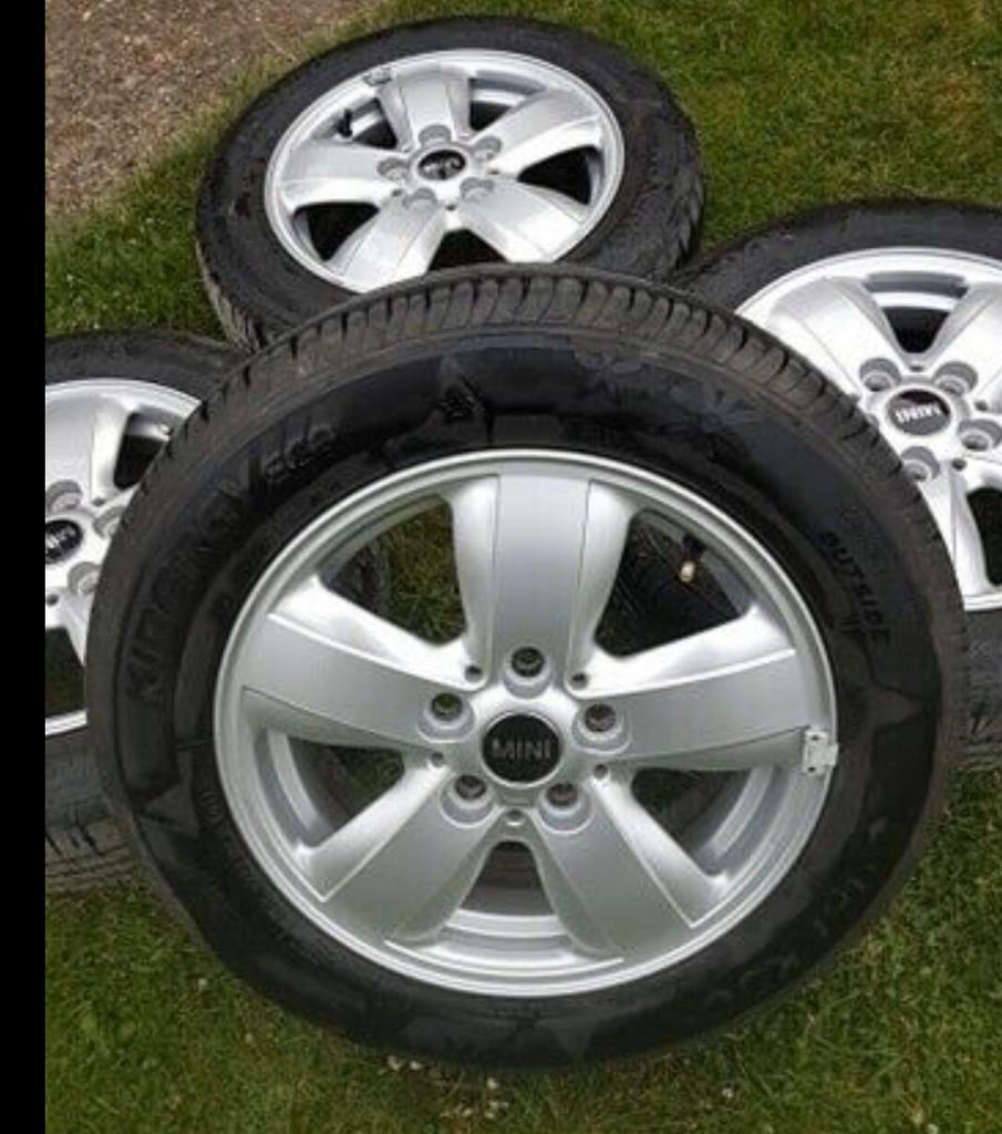 Mini One / Cooper Alloy wheels and New Tyres to fit 2014> in