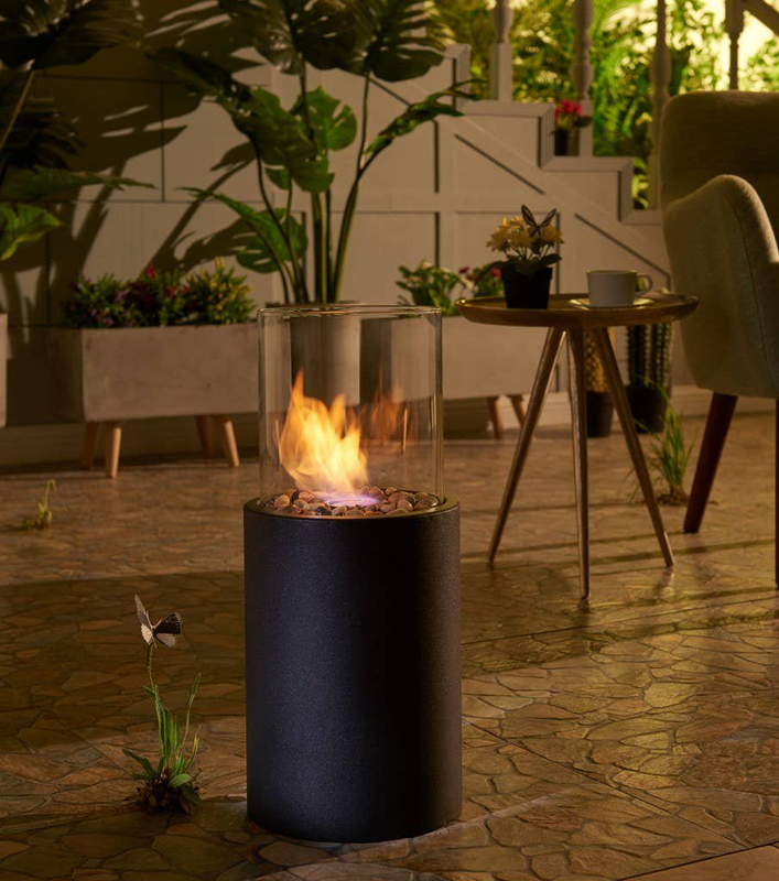 Patio Deck Gas Fireplace Fire Pit Propane Bowl Outdoor