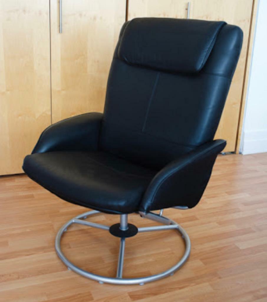 Ikea Malung Leather Reclining Chair (two available) in Whitley Bay