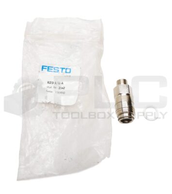 NEW FESTO KD3-1/8A QUICK CONNECT COUPLING 2142