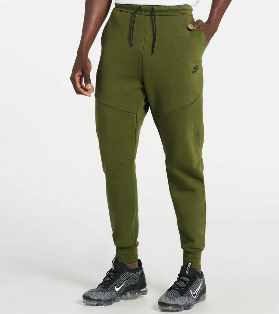 Брюки-джоггеры Nike Tech Fleece Rough Olive Green Black CU4495-326 SMALL Мужские