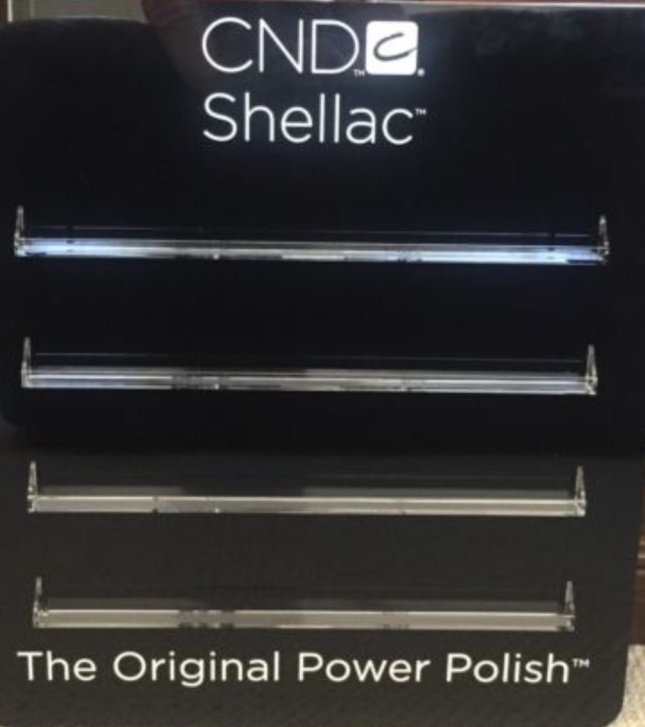 Cnd shellac wall Display rack hold 52 polishes nail salon beauty May