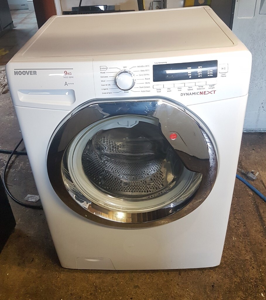 6 MONTHS WARRANTY Hoover 9kg, A+++ rated, 1400spin washing machine FREE