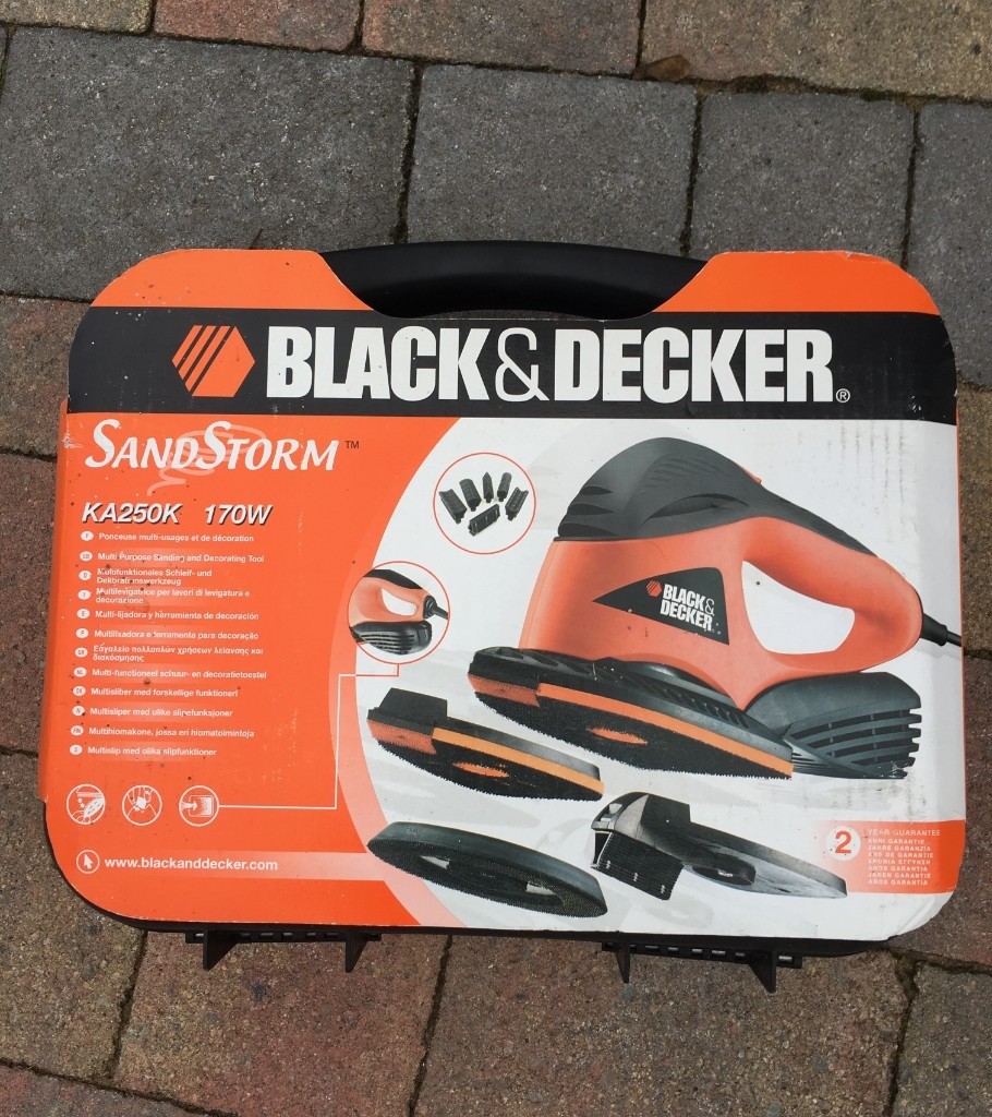 Black & Decker Sandstorm KA250K 170W multi usage detail sander sanding and decorating power tool