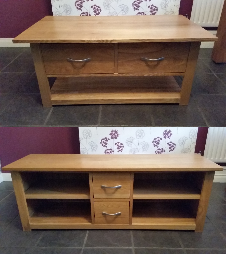 Solid Oak Coffee Table & Matching Sideboard in Derby, Derbyshire