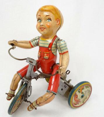 トランプ BICYCLE WIND-UP Vintage Bell Cycle Rabbit Wind Up Toy Bunny on Bicycle with