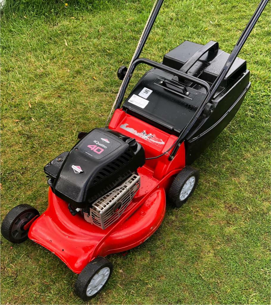 Rover petrol push mower serviced blades sharpened 18” cut Alloy deck